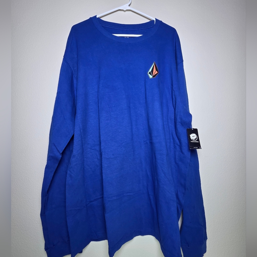 Nwt Volcom Iconic Deadly Stone Long Sleeve XL Royal Blue